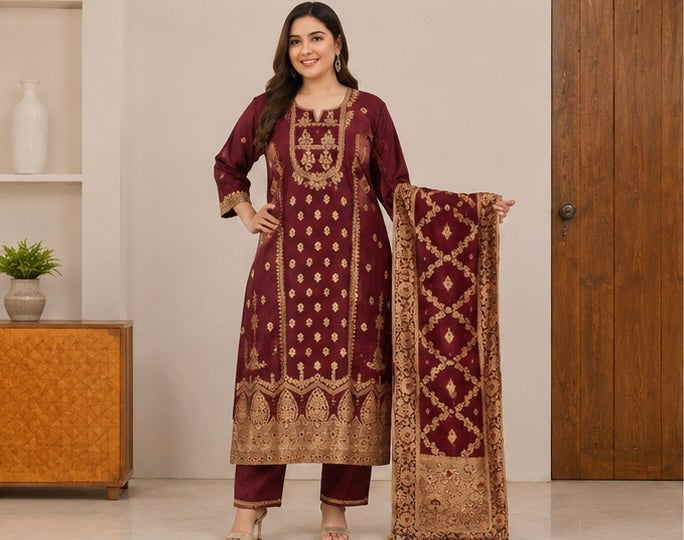 Women's Ethnic Kurta Set with Dupatta