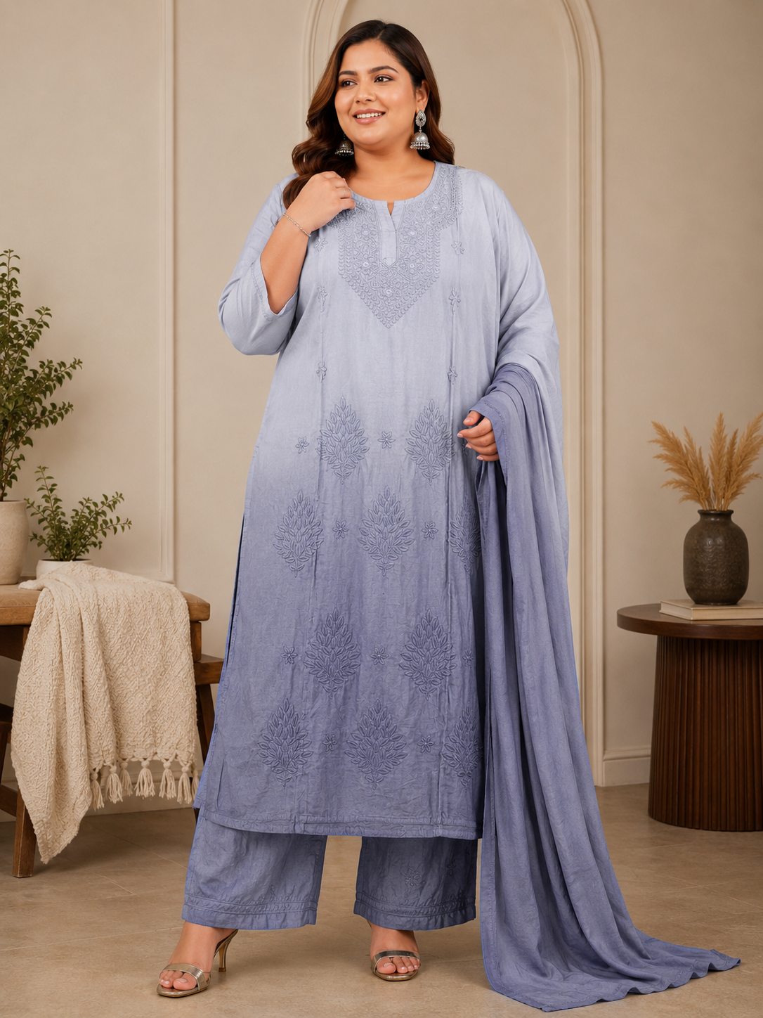 Premium Original Lucknawi Handwork Suit