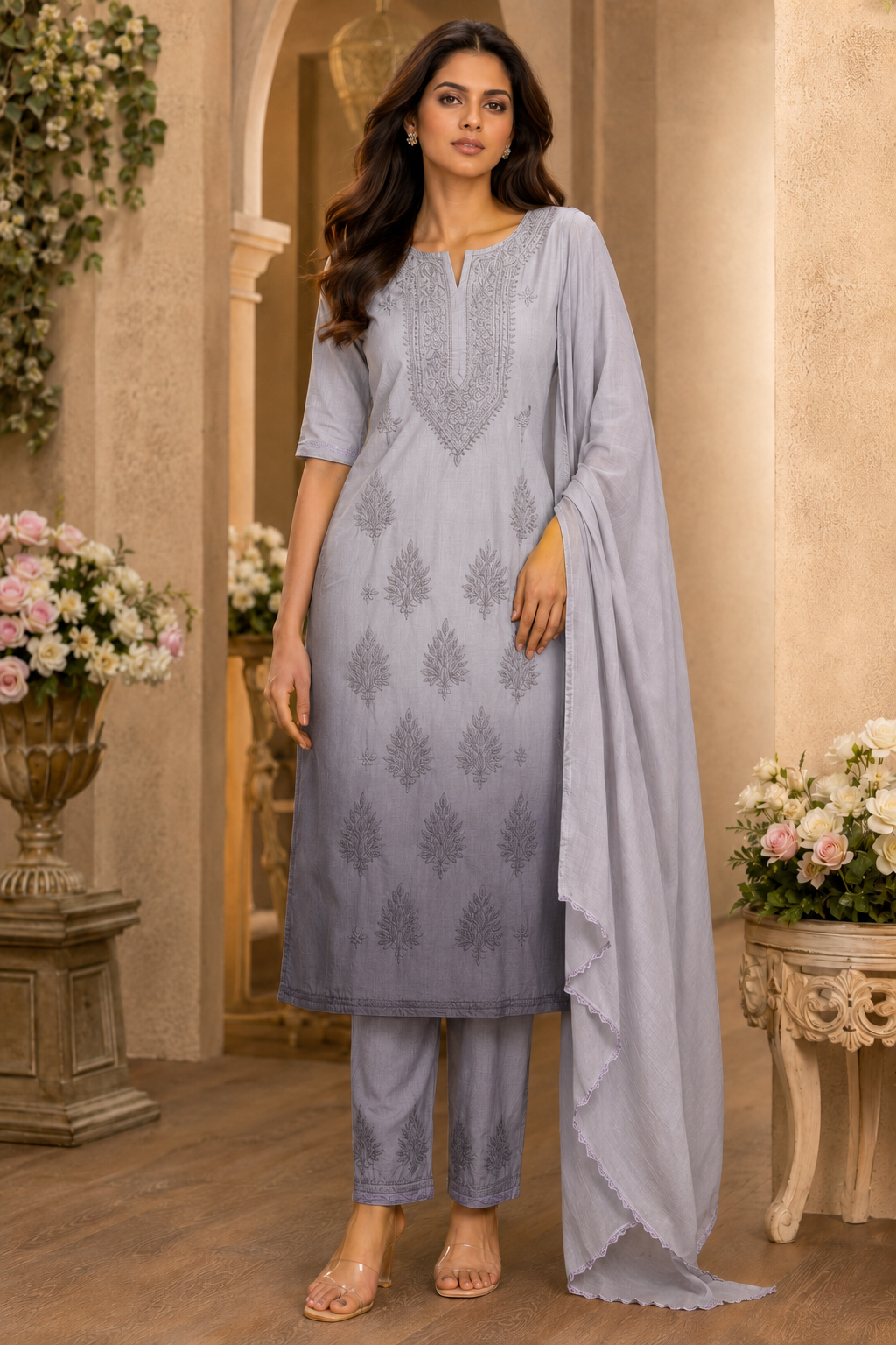 Premium Original Lucknawi Handwork Suit
