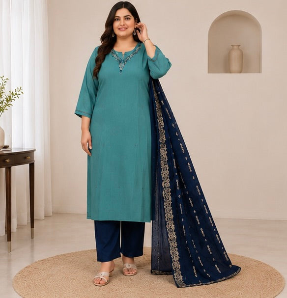 Women's Ethnic Kurta Set with Dupatta