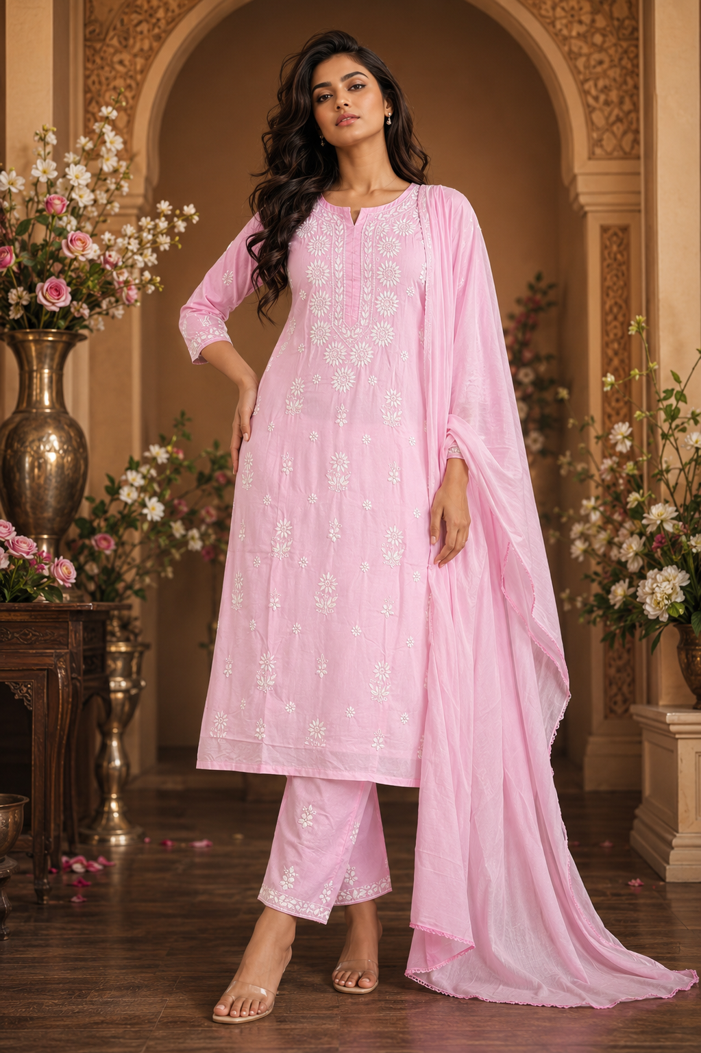 Premium Original Lucknawi Handwork Suit