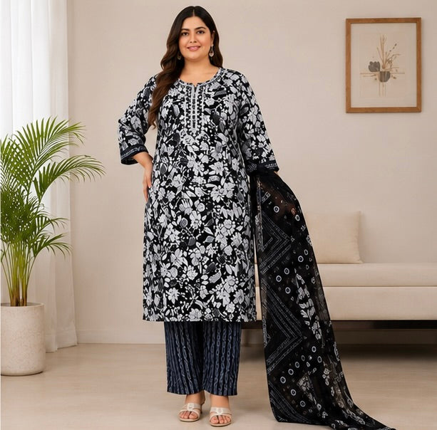 Women's Ethnic Kurta Set with Dupatta