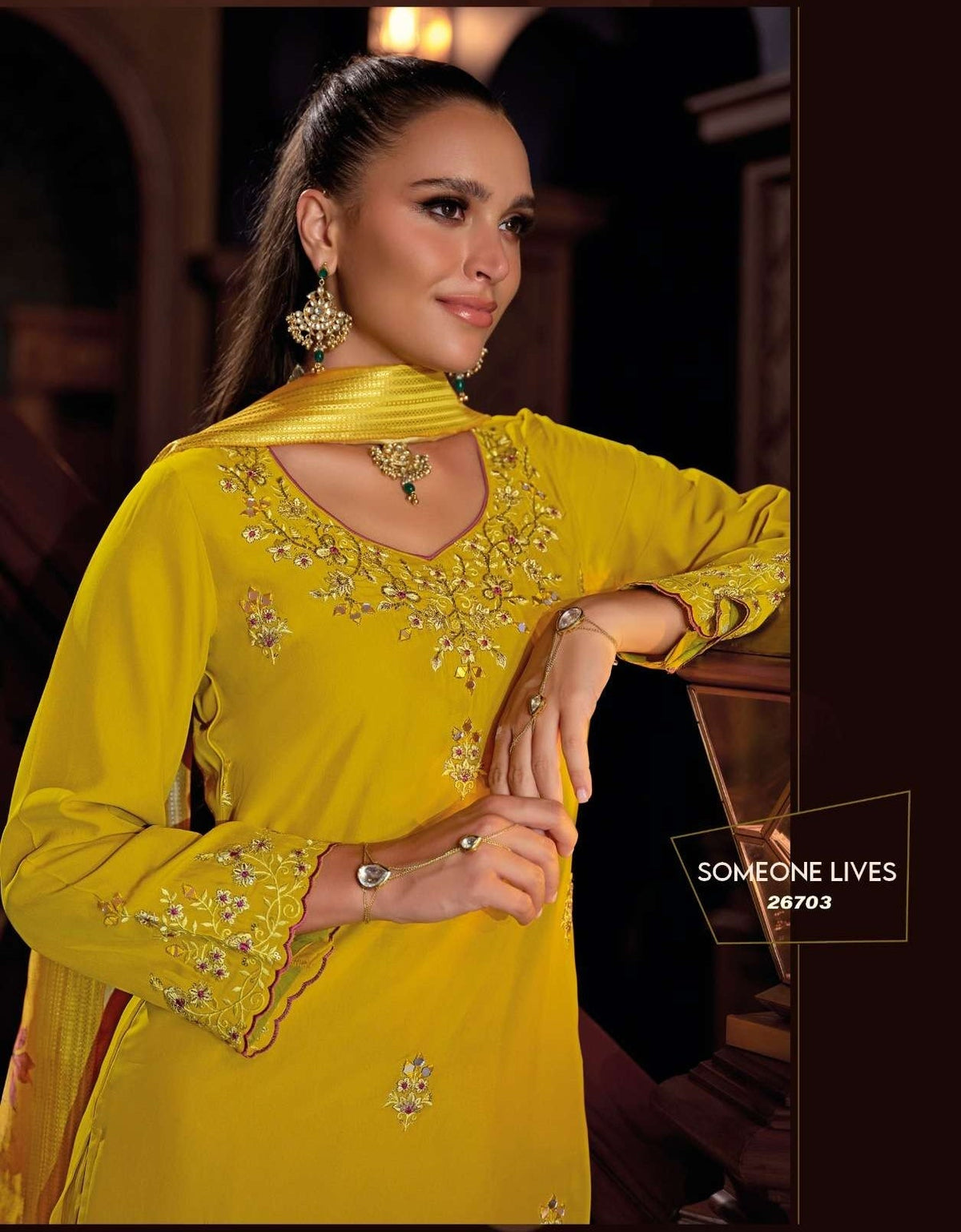 Women's 3-Piece Kurta Set with Palazzo & Dupatta
