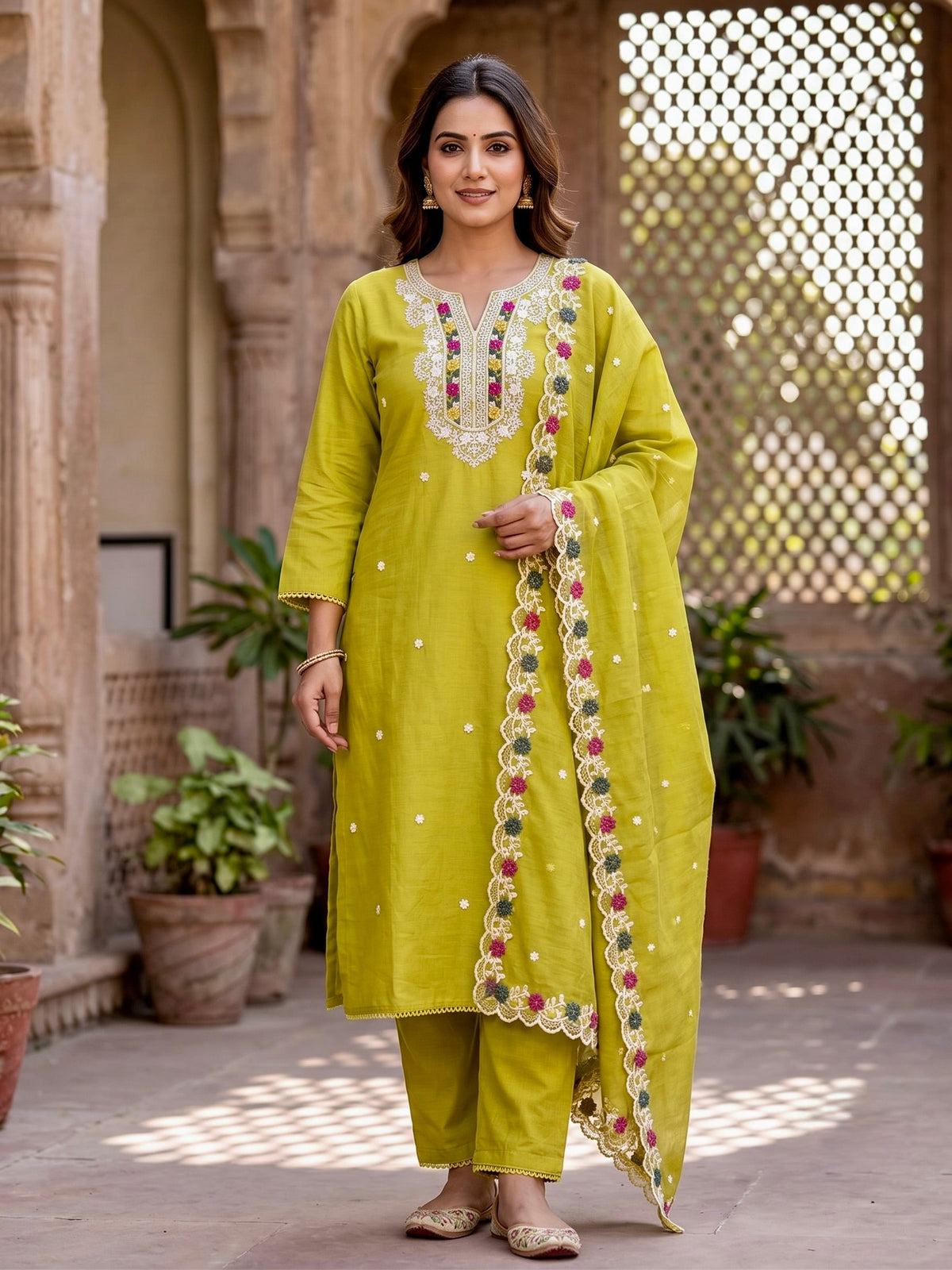 Embroidered Kurta Set