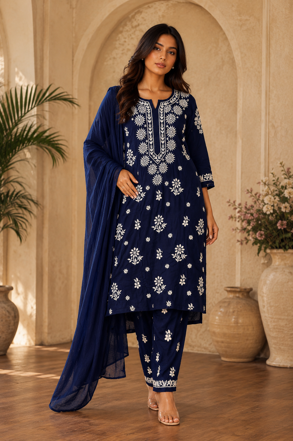 Premium Original Lucknawi Handwork Suit