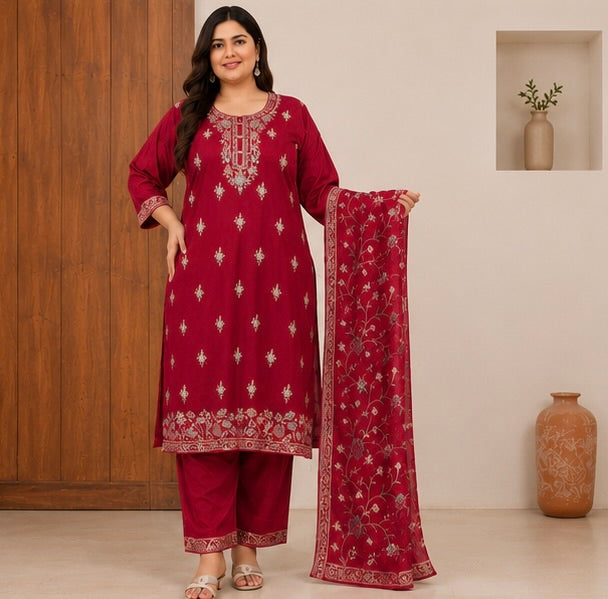 Women's Ethnic Kurta Set with Dupatta