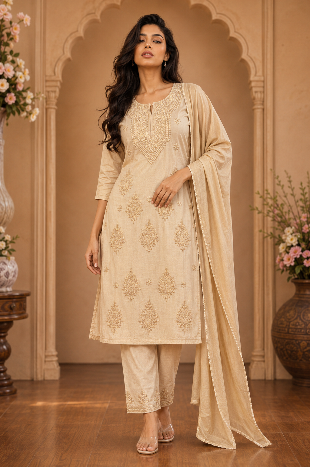 Premium Original Lucknawi Handwork Suit