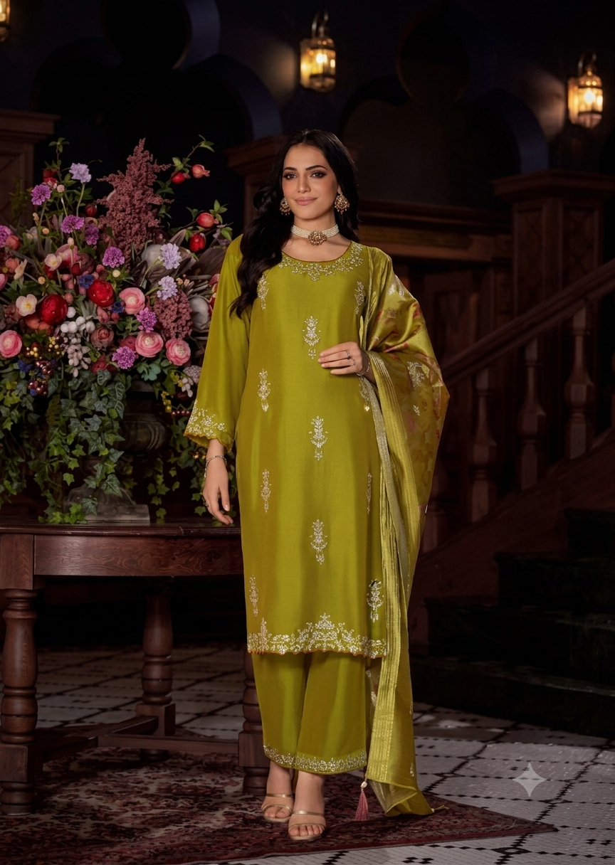 Women's Ethnic Kurta Set with Dupatta