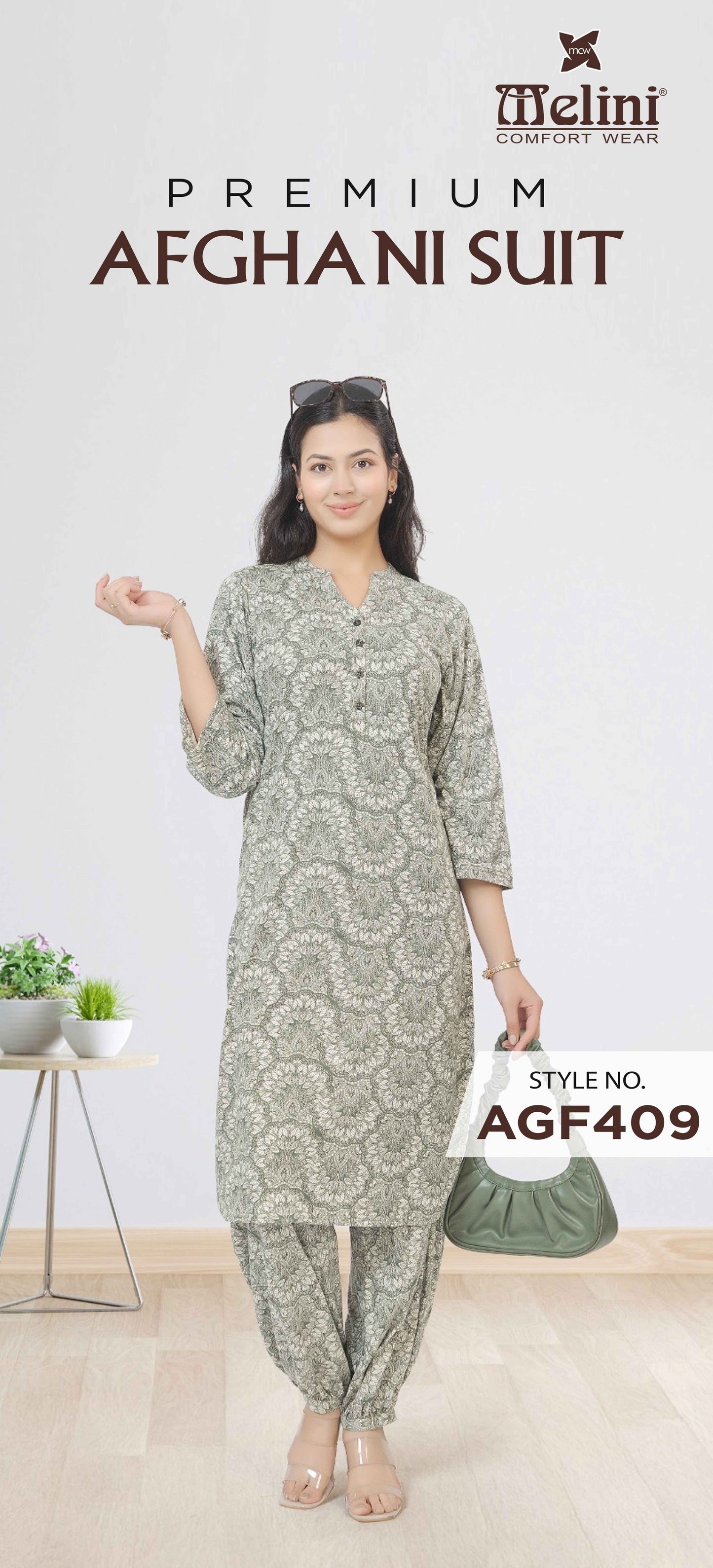 Melini Afgani Salwar Night Suit – XL (Ethnic Style)