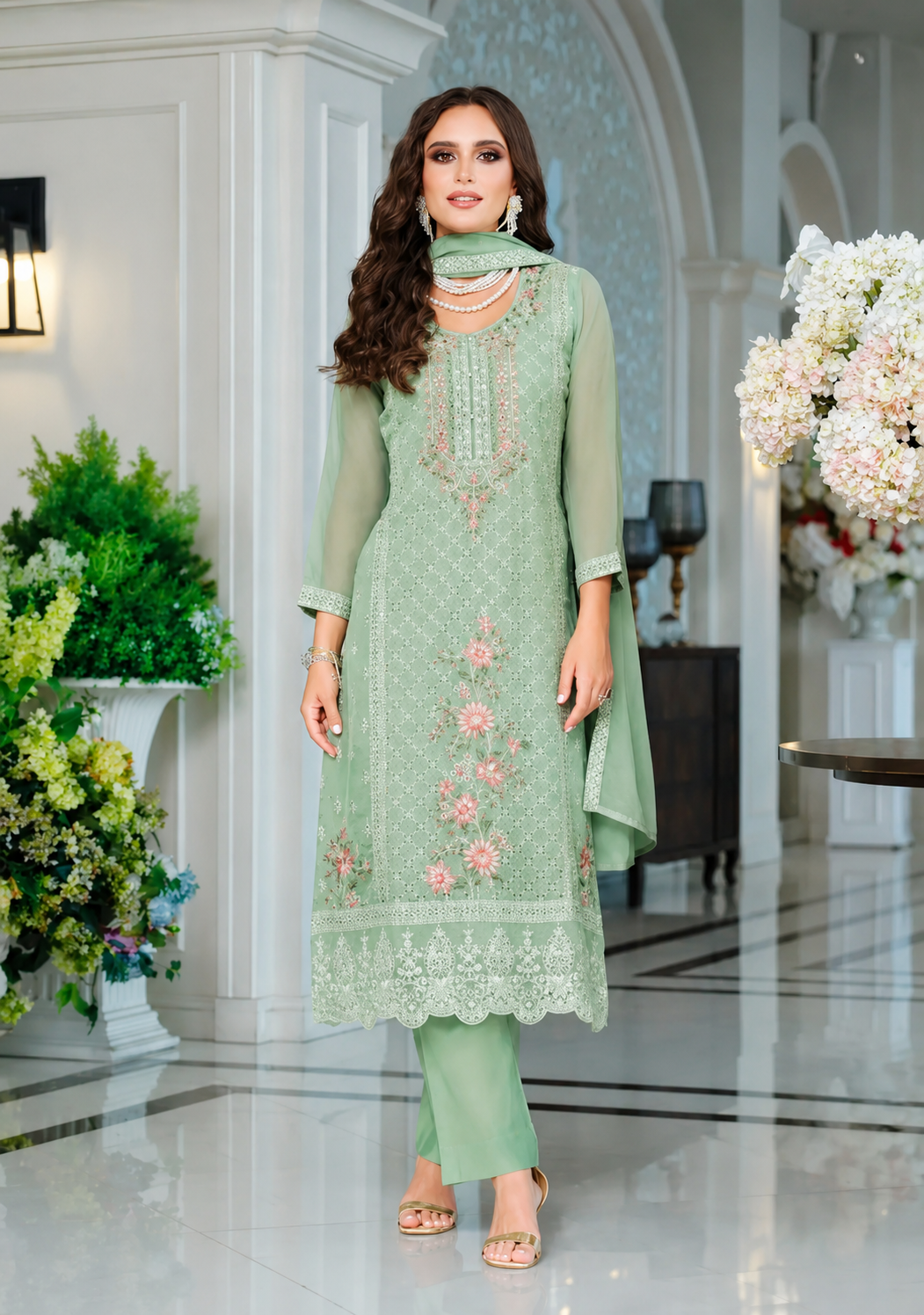 Women's Ethnic Kurta Set with Dupatta