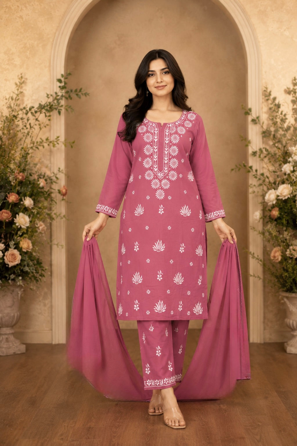 Premium Original Lucknawi Handwork Suit