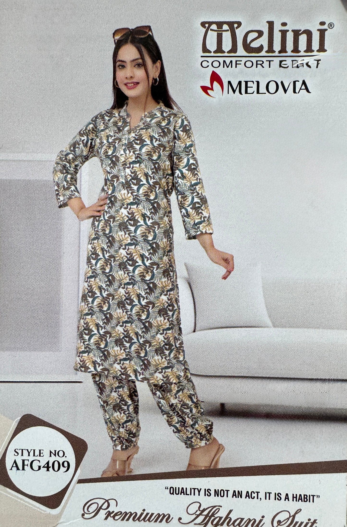 MELINI NIGHT SUIT AFGANI SALWAR