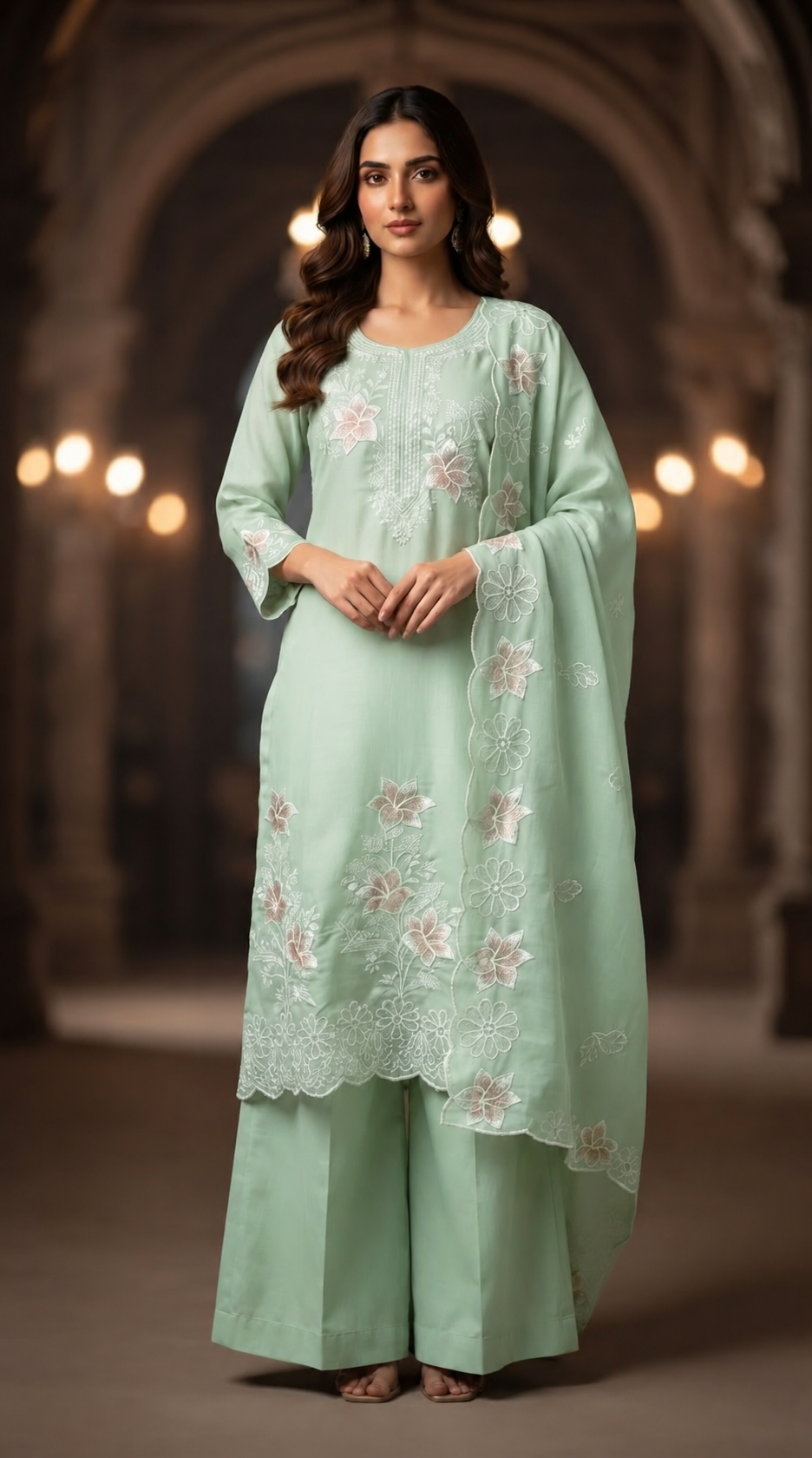 Embroidered Kurta Set