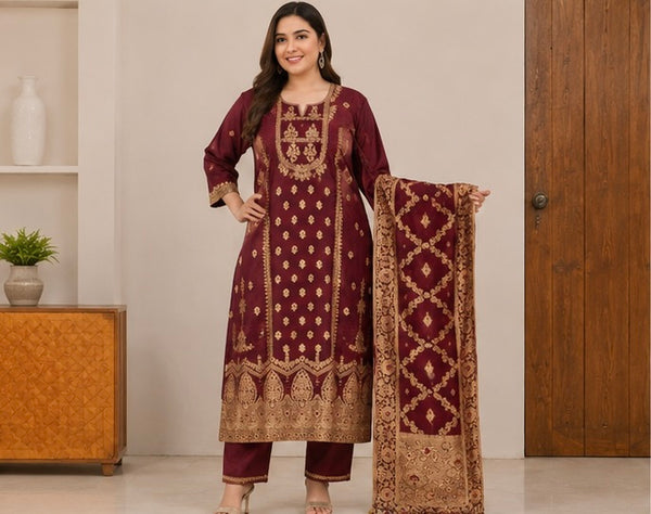 Women's Ethnic Kurta Set with Dupatta