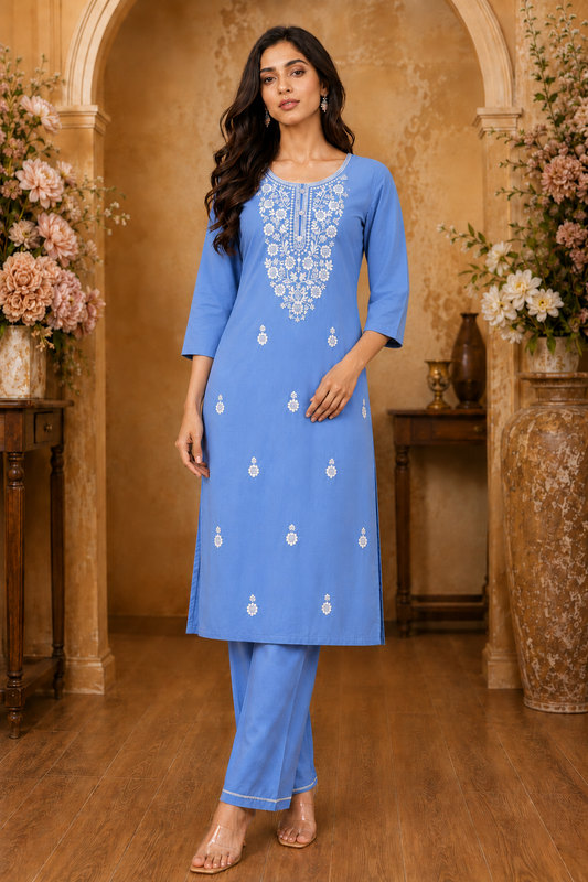 Women's 2-Piece Kurta with Palazzo