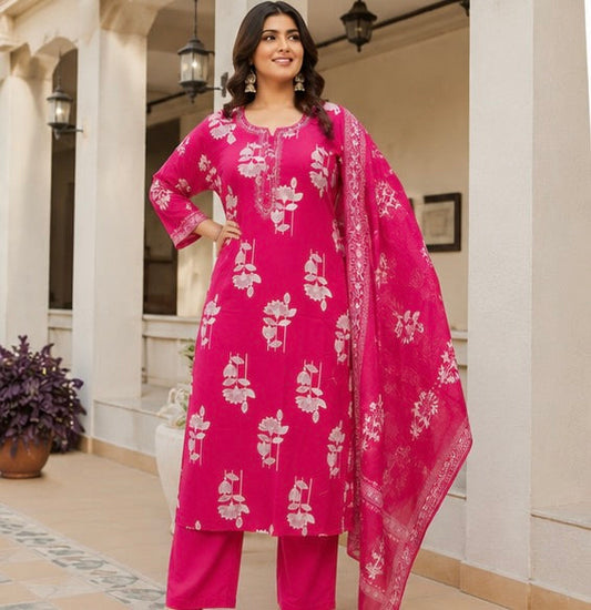 Women's Ethnic Kurta Set with Dupatta