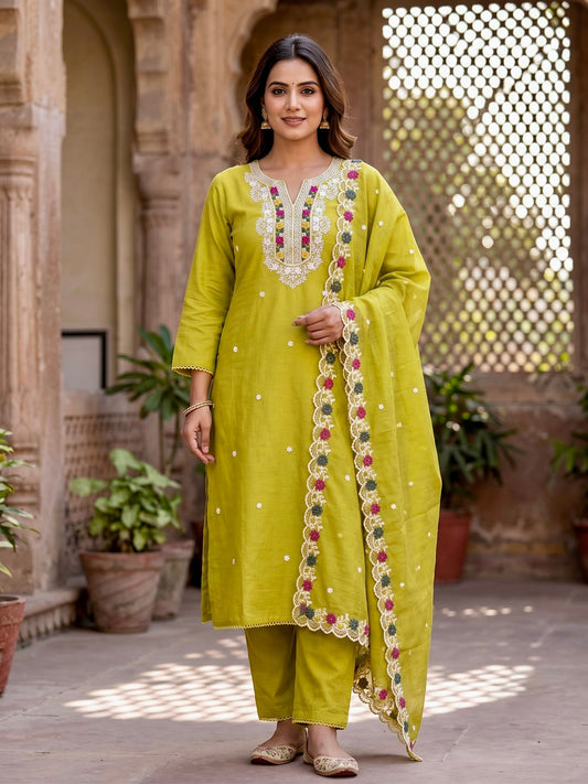 Embroidered Kurta Set