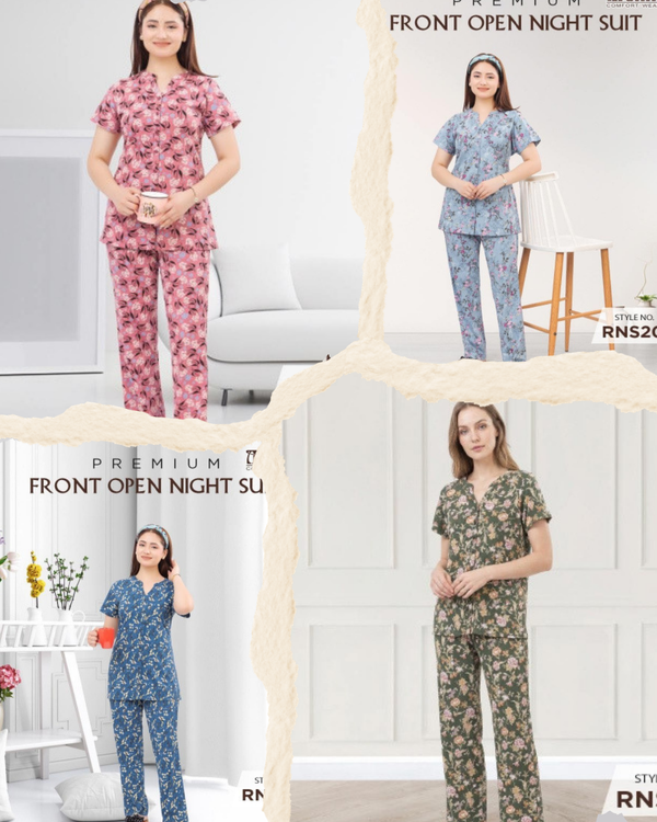 MELINI NIGHT SUIT [ FRONT OPEN ]