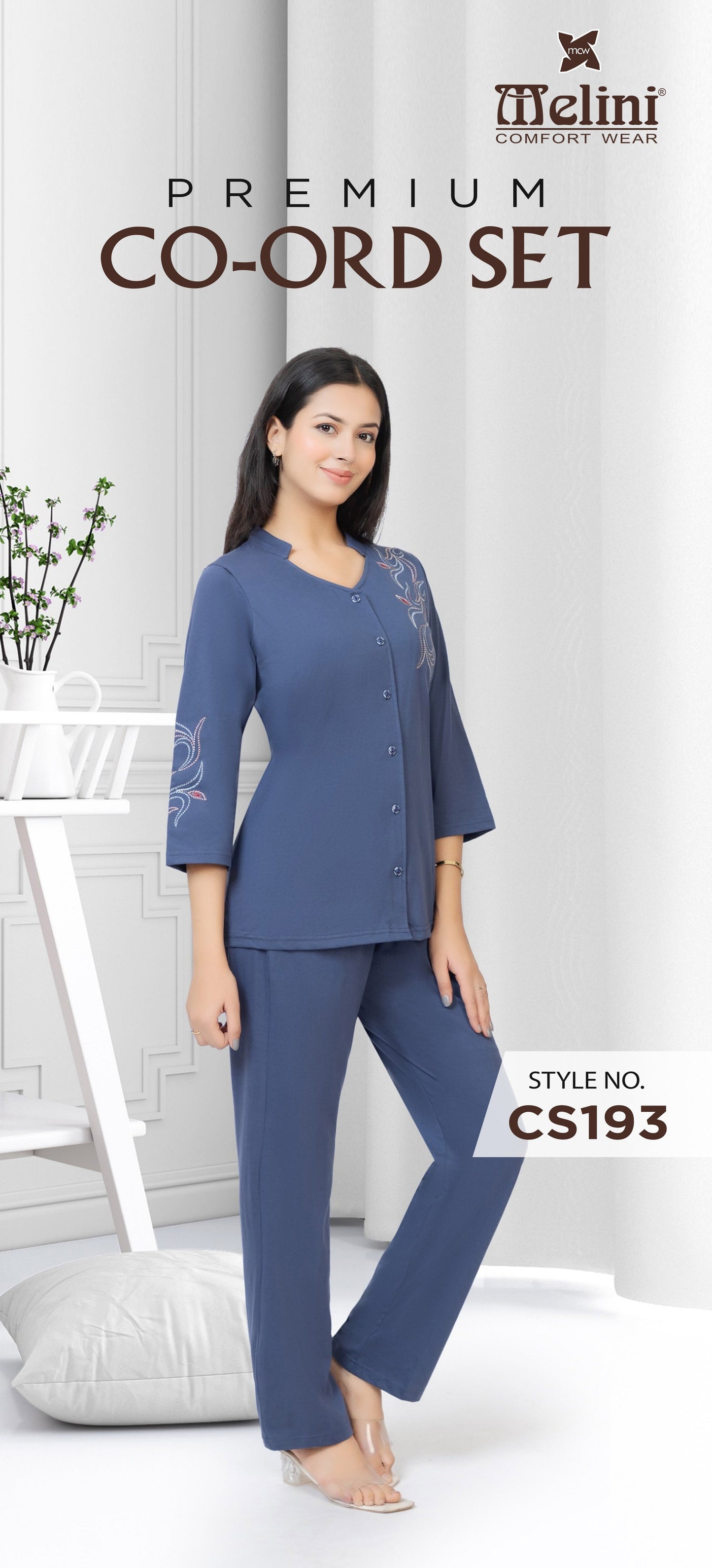 MELINI PREMIUM CO-ORD SETS [ L TO XXL ]