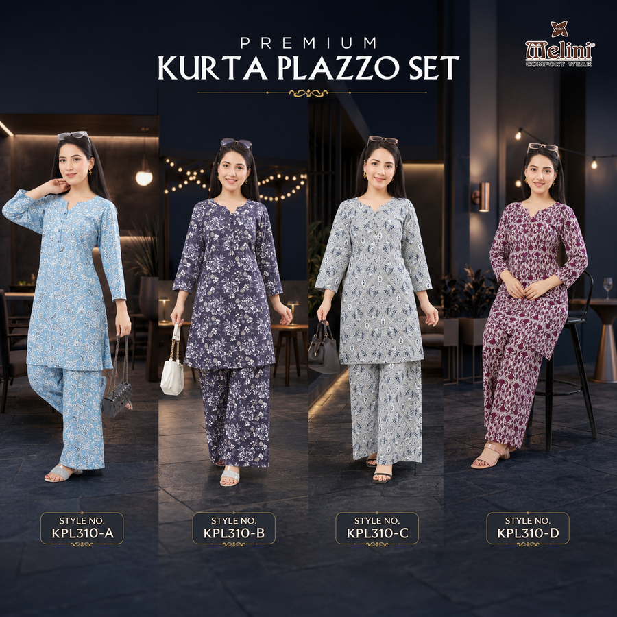 MELINI PREMIUM KURTA PLAZZO SET