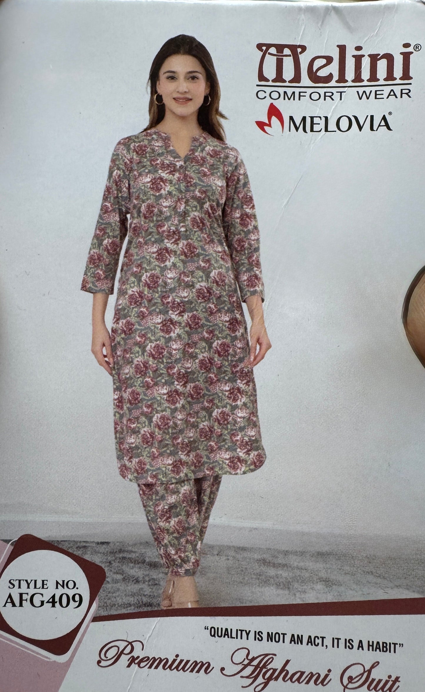 MELINI NIGHT SUIT AFGANI SALWAR [ LARGE]