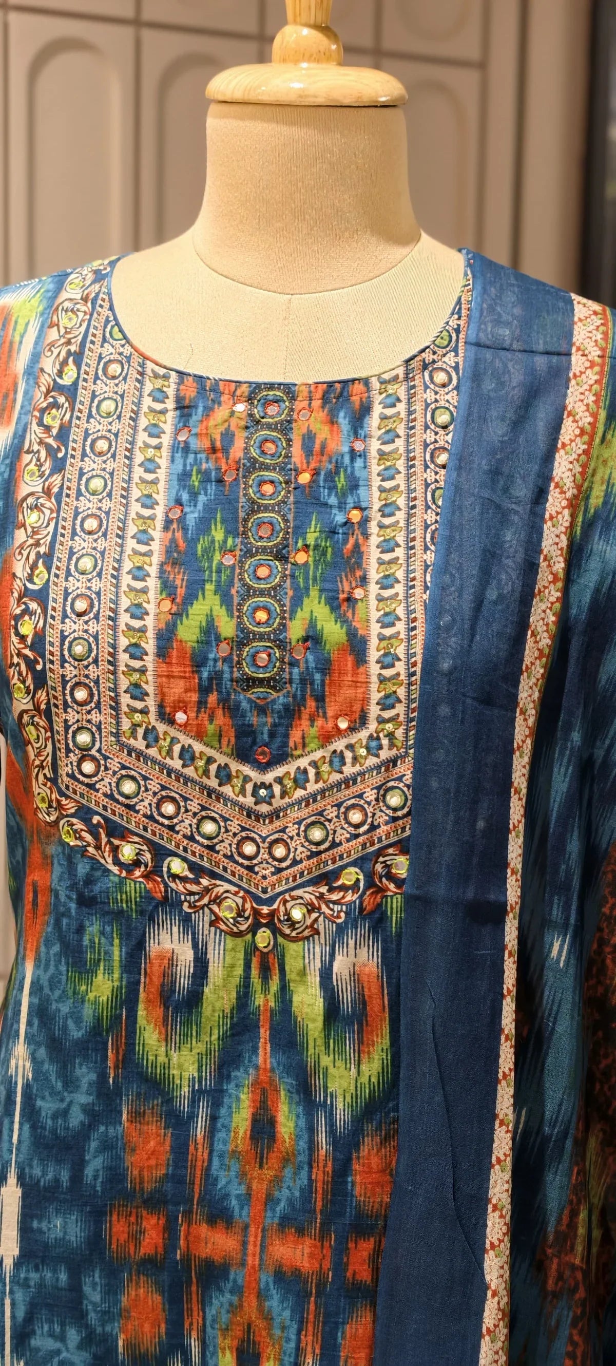 Premium Cotton Printed Kurta Set with Dupatta (M–2XL)