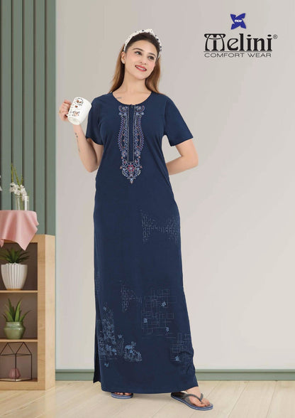Melini Premium Women's Long Nighty – L to 3XL
