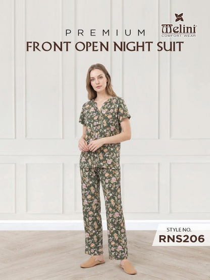 MELINI NIGHT SUIT [ FRONT OPEN ]