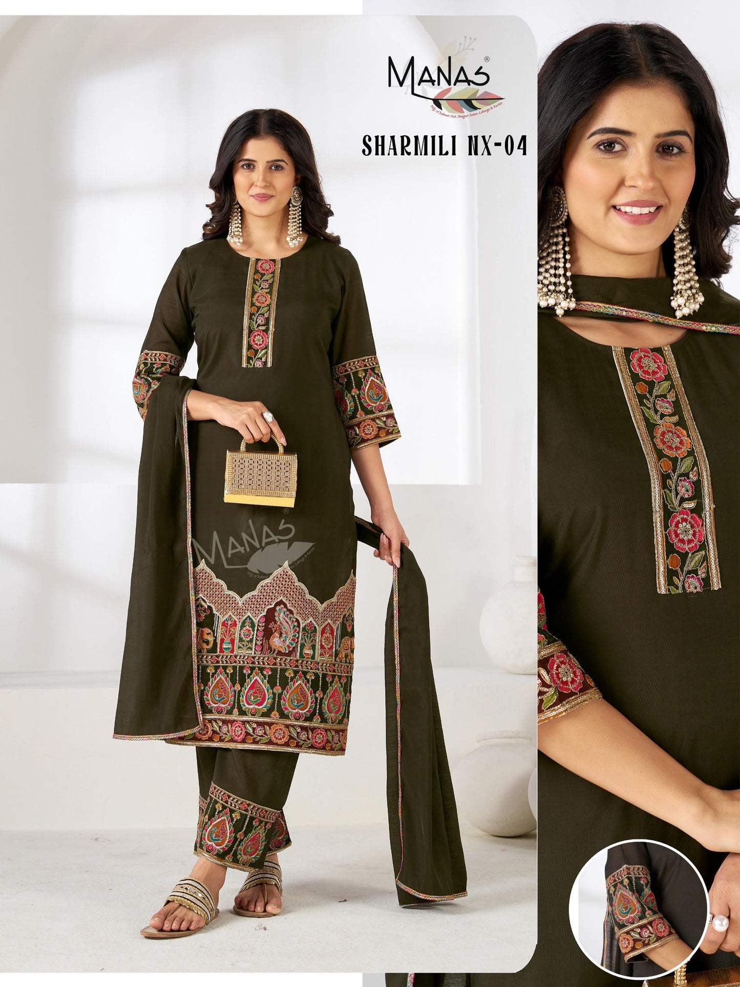 Women's Premium 3-Piece Kurta Set with Palazzo, Duppata