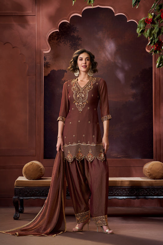 Women's Premium 3-Piece Kurta Set with Palazzo, Duppata