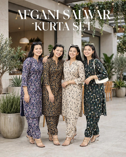 MELINI PREMIUM AFGANI SALWAR KURTA SET