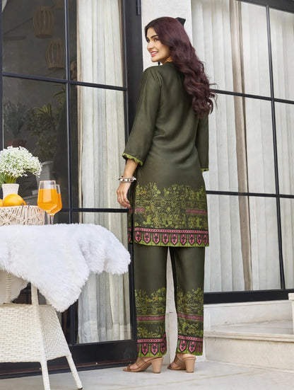 Women's Printed Premium Co-ord Set – Kurta & Pants