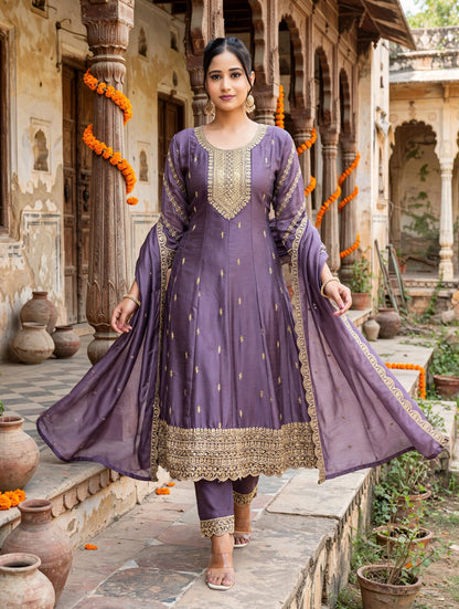 Women's Premium 3-Piece Kurta Set with Palazzo, Duppata
