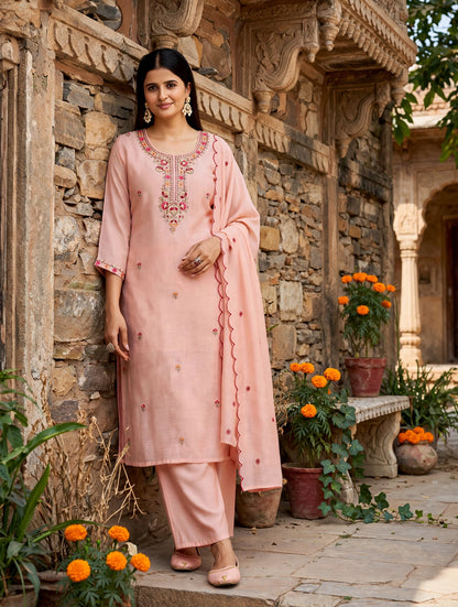Women's Premium 3-Piece Kurta Set with Palazzo, Duppata