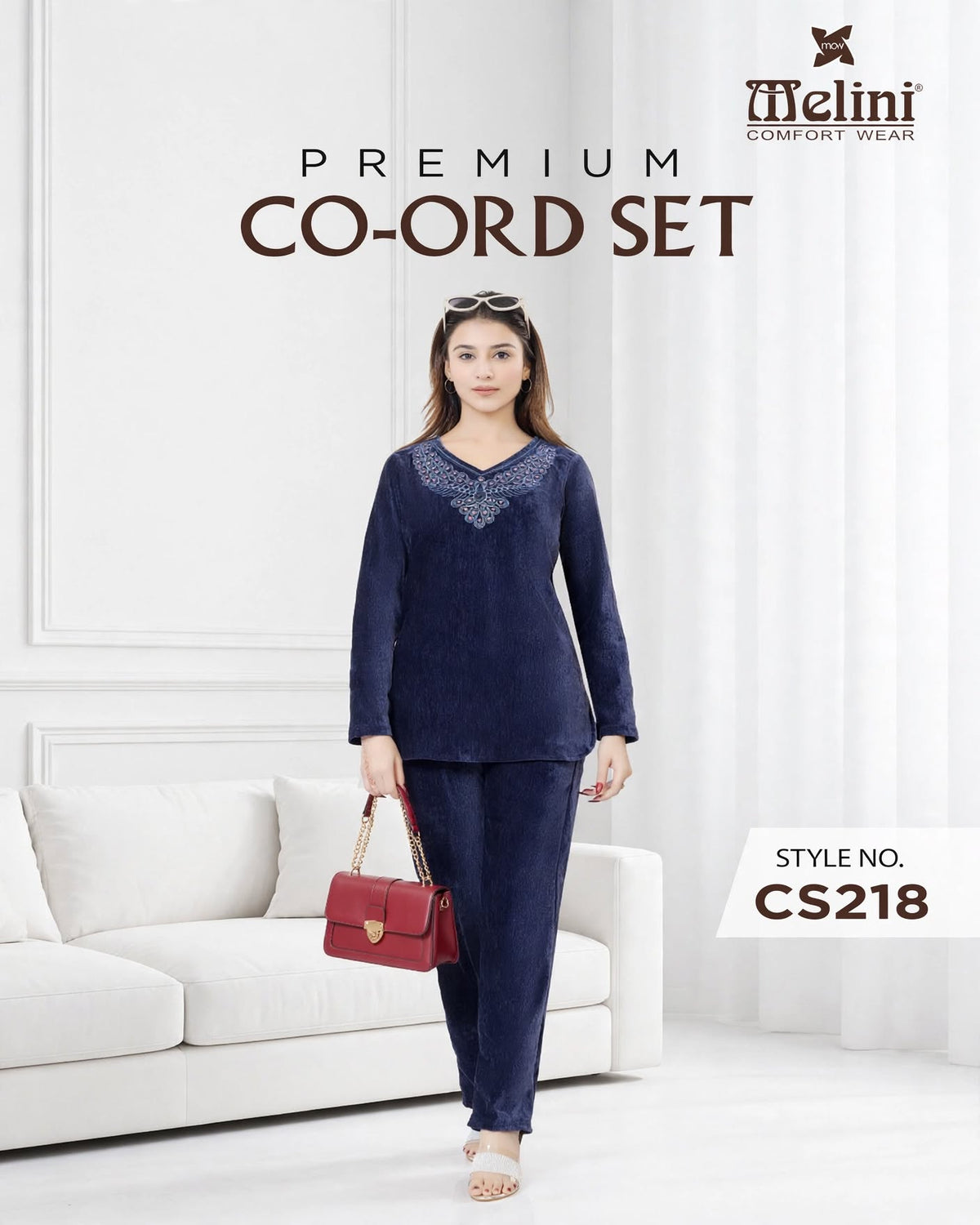 MELINI PREMIUM VELVET NIGHT SUIT