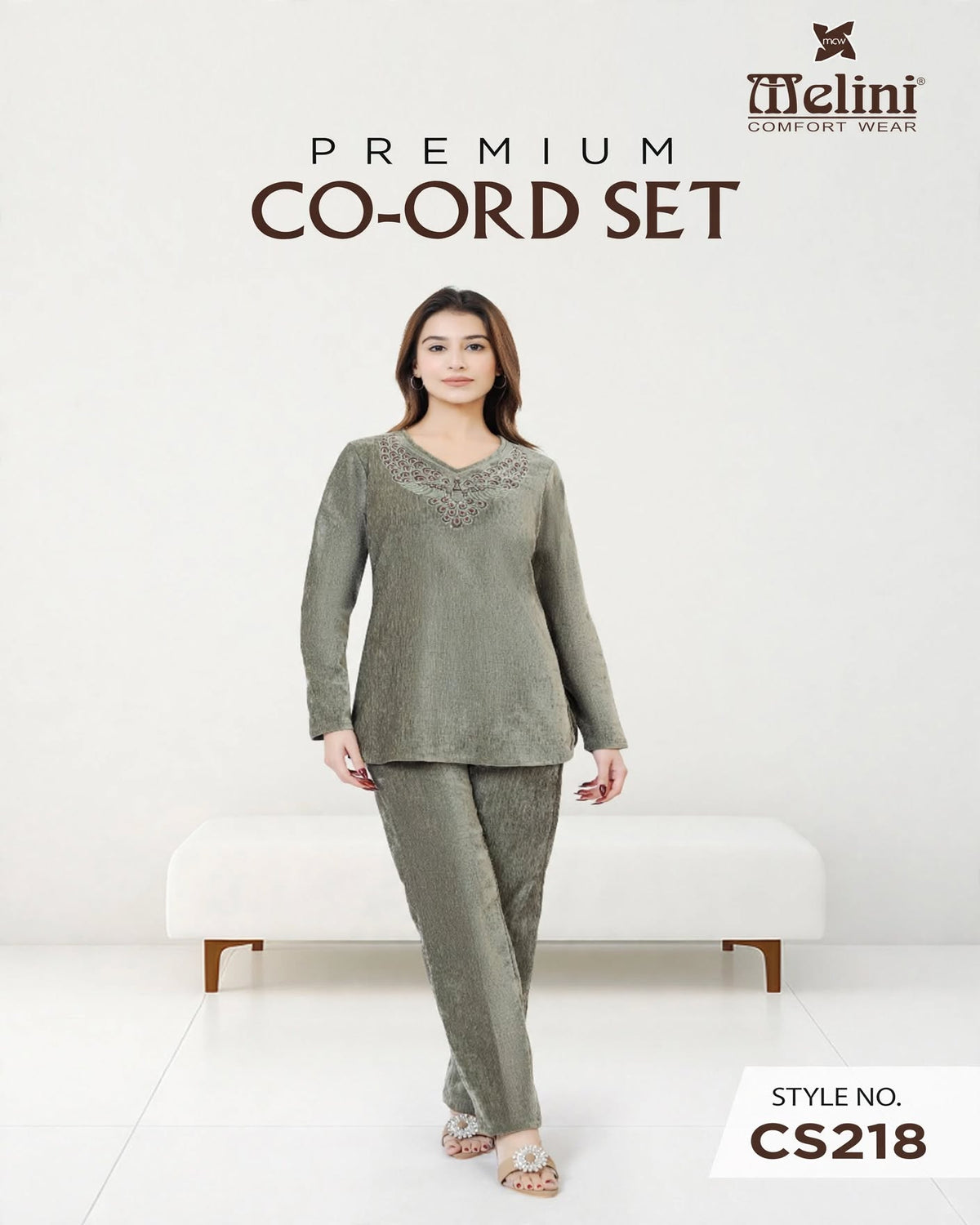 MELINI PREMIUM VELVET NIGHT SUIT