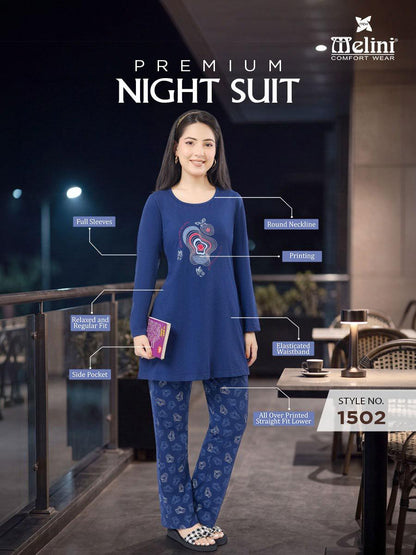 MELINI PREMIUM CO-ORD SET [ PRINT PYJAMA ]