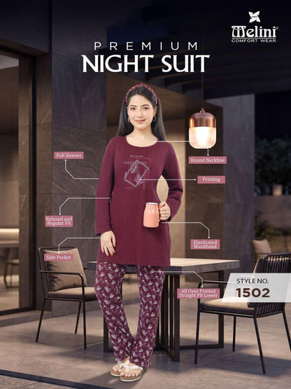 MELINI PREMIUM CO-ORD SET [ PRINT PYJAMA ]