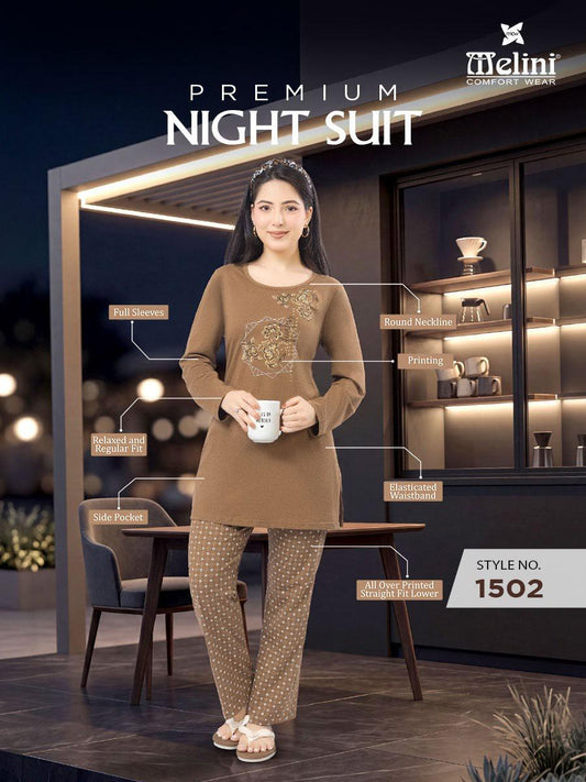 MELINI PREMIUM CO-ORD SET [ PRINT PYJAMA ]