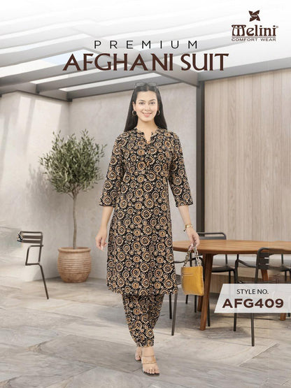 MELINI PREMIUM AFGANI SALWAR KURTA SET