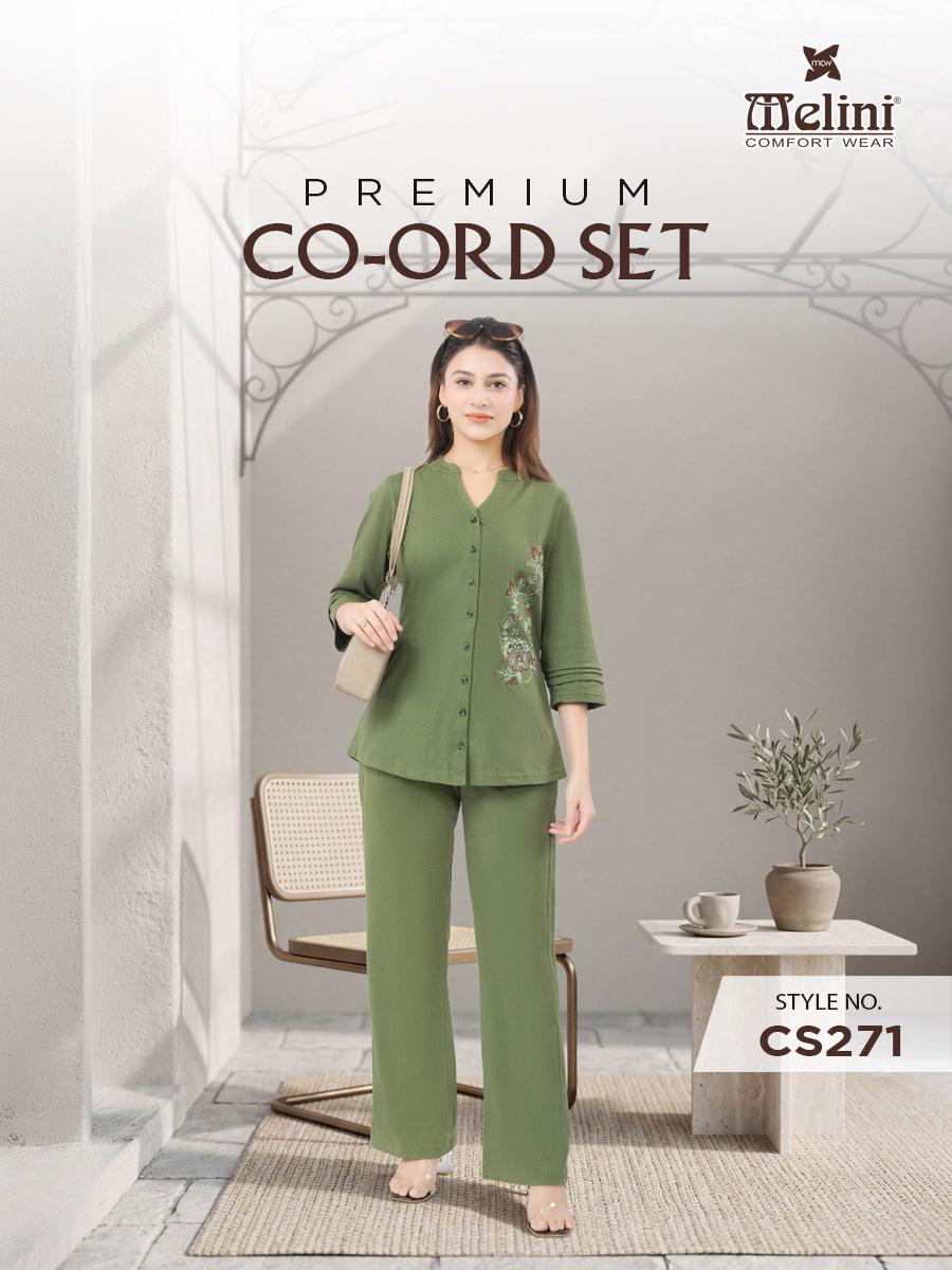 MELINI EMBROIDERED CO-ORD SET