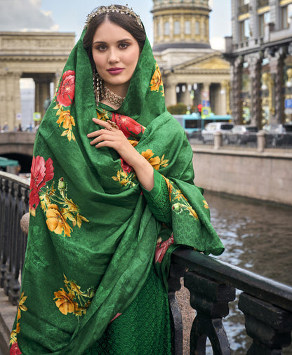 Women's 3-Piece Kurta Set with Palazzo & Dupatta