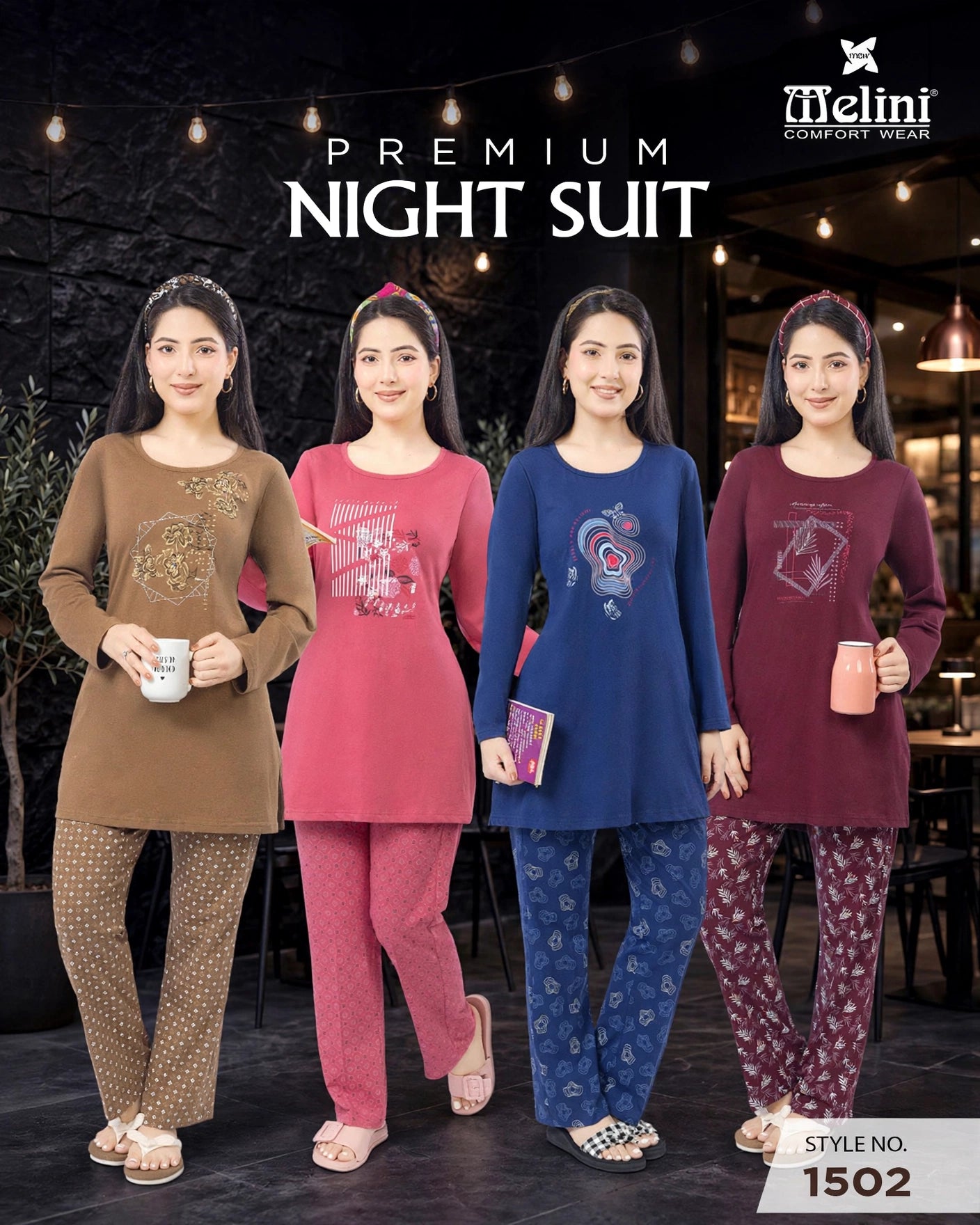 MELINI PREMIUM CO-ORD SET [ PRINT PYJAMA ]
