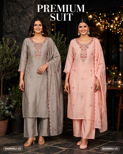 Women's Premium 3-Piece Kurta Set with Palazzo, Duppata