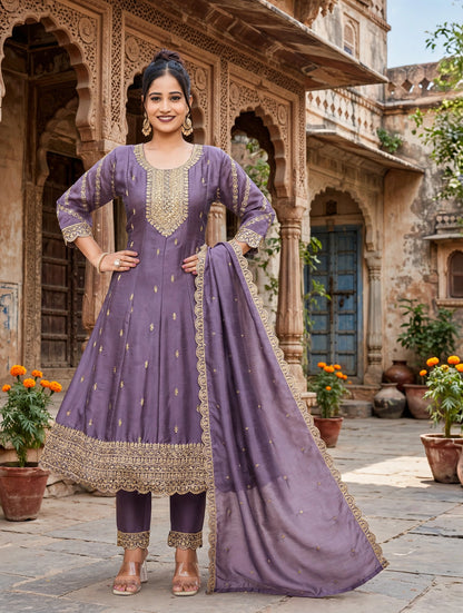Women's Premium 3-Piece Kurta Set with Palazzo, Duppata